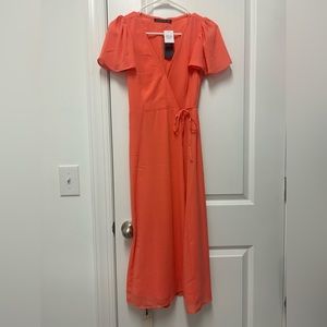 NWT, Abercrombie & Fitch, Peach-Orange summer wrap dress